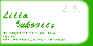 lilla vukovics business card